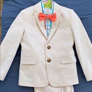 Nautica boys size 6 linen suit 4 pieces